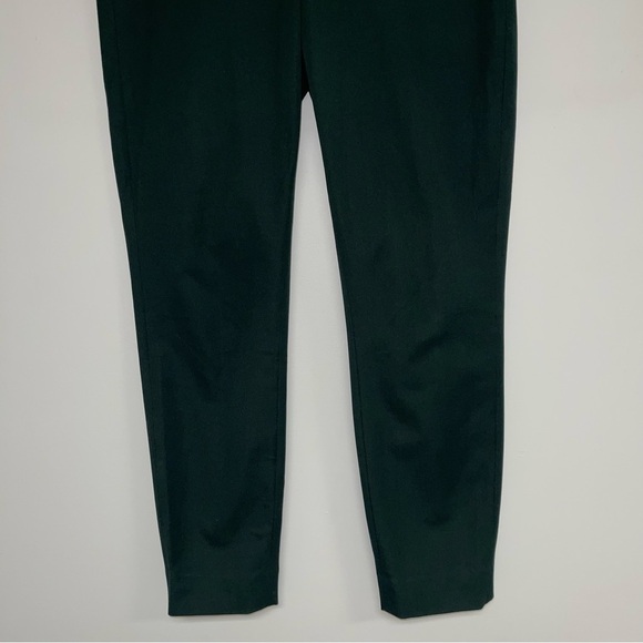 Everlane Pant Women's Size 8 US Dark Forest Green Stretch Cotton "The Side-Zip" - Picture 12 of 15